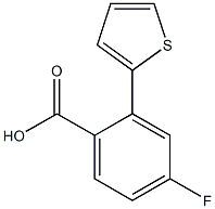 4-fluoro-2-thien-2-ylbenzoic acid Structure