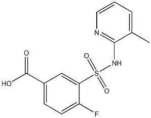 4-fluoro-3-[(3-methylpyridin-2-yl)sulfamoyl]benzoic acid