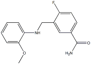 4-fluoro-3-{[(2-methoxyphenyl)amino]methyl}benzamide