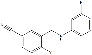 4-fluoro-3-{[(3-fluorophenyl)amino]methyl}benzonitrile Structure