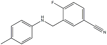 4-fluoro-3-{[(4-methylphenyl)amino]methyl}benzonitrile