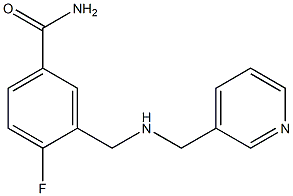  4-fluoro-3-{[(pyridin-3-ylmethyl)amino]methyl}benzamide