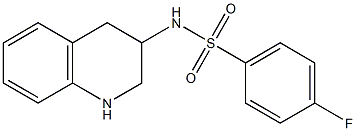 4-fluoro-N-(1,2,3,4-tetrahydroquinolin-3-yl)benzene-1-sulfonamide Structure