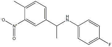 4-fluoro-N-[1-(4-methyl-3-nitrophenyl)ethyl]aniline|