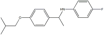 4-fluoro-N-{1-[4-(2-methylpropoxy)phenyl]ethyl}aniline