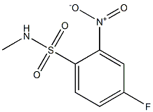 4-fluoro-N-methyl-2-nitrobenzene-1-sulfonamide Struktur