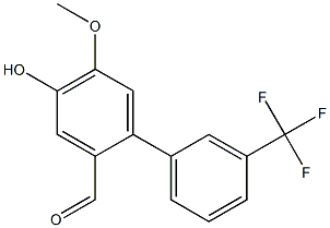 4-hydroxy-5-methoxy-3'-(trifluoromethyl)-1,1'-biphenyl-2-carbaldehyde Structure