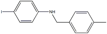 4-iodo-N-[(4-methylphenyl)methyl]aniline Structure
