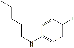 4-iodo-N-pentylaniline,,结构式