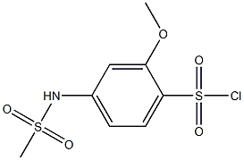 4-methanesulfonamido-2-methoxybenzene-1-sulfonyl chloride Struktur