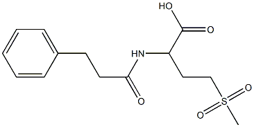 4-methanesulfonyl-2-(3-phenylpropanamido)butanoic acid