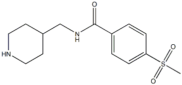 4-methanesulfonyl-N-(piperidin-4-ylmethyl)benzamide Struktur