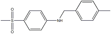 4-methanesulfonyl-N-[(4-methylphenyl)methyl]aniline Struktur