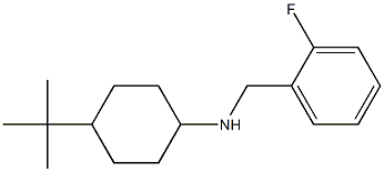 4-tert-butyl-N-[(2-fluorophenyl)methyl]cyclohexan-1-amine Struktur