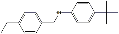 4-tert-butyl-N-[(4-ethylphenyl)methyl]aniline Structure