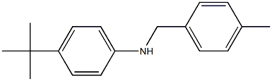4-tert-butyl-N-[(4-methylphenyl)methyl]aniline 结构式