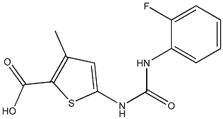  5-({[(2-fluorophenyl)amino]carbonyl}amino)-3-methylthiophene-2-carboxylic acid