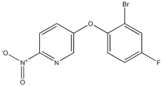 5-(2-bromo-4-fluorophenoxy)-2-nitropyridine Structure