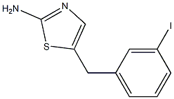 5-(3-iodobenzyl)-1,3-thiazol-2-amine Struktur