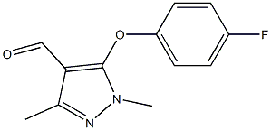 5-(4-fluorophenoxy)-1,3-dimethyl-1H-pyrazole-4-carbaldehyde Structure