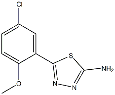 5-(5-chloro-2-methoxyphenyl)-1,3,4-thiadiazol-2-amine Structure