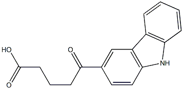 5-(9H-carbazol-3-yl)-5-oxopentanoic acid Structure