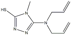 5-(diallylamino)-4-methyl-4H-1,2,4-triazole-3-thiol Struktur