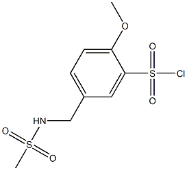 5-(methanesulfonamidomethyl)-2-methoxybenzene-1-sulfonyl chloride