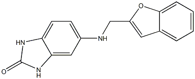 5-[(1-benzofuran-2-ylmethyl)amino]-2,3-dihydro-1H-1,3-benzodiazol-2-one Structure