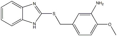5-[(1H-1,3-benzodiazol-2-ylsulfanyl)methyl]-2-methoxyaniline