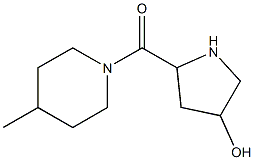 5-[(4-methylpiperidin-1-yl)carbonyl]pyrrolidin-3-ol Structure