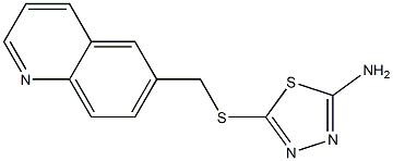 5-[(quinolin-6-ylmethyl)sulfanyl]-1,3,4-thiadiazol-2-amine