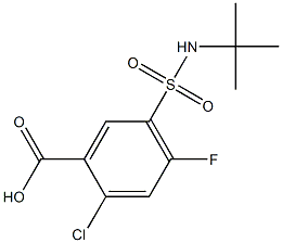 5-[(tert-butylamino)sulfonyl]-2-chloro-4-fluorobenzoic acid