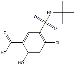 5-[(tert-butylamino)sulfonyl]-4-chloro-2-hydroxybenzoic acid