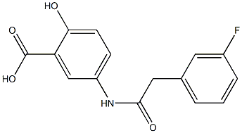 5-[2-(3-fluorophenyl)acetamido]-2-hydroxybenzoic acid|
