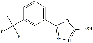 5-[3-(trifluoromethyl)phenyl]-1,3,4-oxadiazole-2-thiol Struktur
