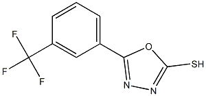 5-[3-(trifluoromethyl)phenyl]-1,3,4-oxadiazole-2-thiol 化学構造式