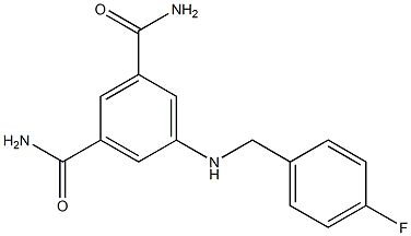5-{[(4-fluorophenyl)methyl]amino}benzene-1,3-dicarboxamide
