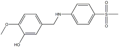 5-{[(4-methanesulfonylphenyl)amino]methyl}-2-methoxyphenol Struktur
