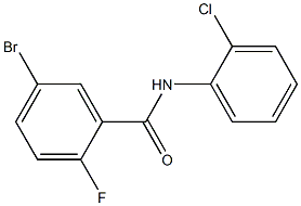 5-bromo-N-(2-chlorophenyl)-2-fluorobenzamide Structure