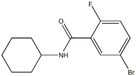 5-bromo-N-cyclohexyl-2-fluorobenzamide Struktur