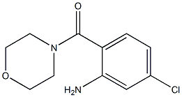 5-chloro-2-(morpholin-4-ylcarbonyl)aniline Structure