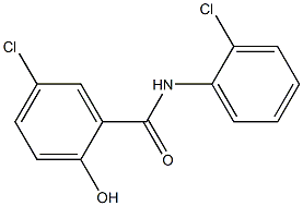 5-chloro-N-(2-chlorophenyl)-2-hydroxybenzamide Structure