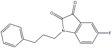 5-fluoro-1-(3-phenylpropyl)-2,3-dihydro-1H-indole-2,3-dione|