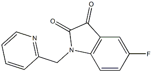 5-fluoro-1-(pyridin-2-ylmethyl)-2,3-dihydro-1H-indole-2,3-dione