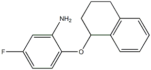 5-fluoro-2-(1,2,3,4-tetrahydronaphthalen-1-yloxy)aniline Struktur