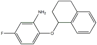 5-fluoro-2-(1,2,3,4-tetrahydronaphthalen-1-yloxy)aniline 结构式