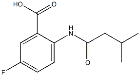 5-fluoro-2-(3-methylbutanamido)benzoic acid Structure