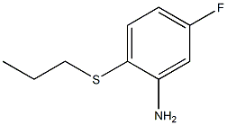 5-fluoro-2-(propylsulfanyl)aniline Struktur