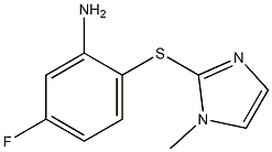 5-fluoro-2-[(1-methyl-1H-imidazol-2-yl)sulfanyl]aniline